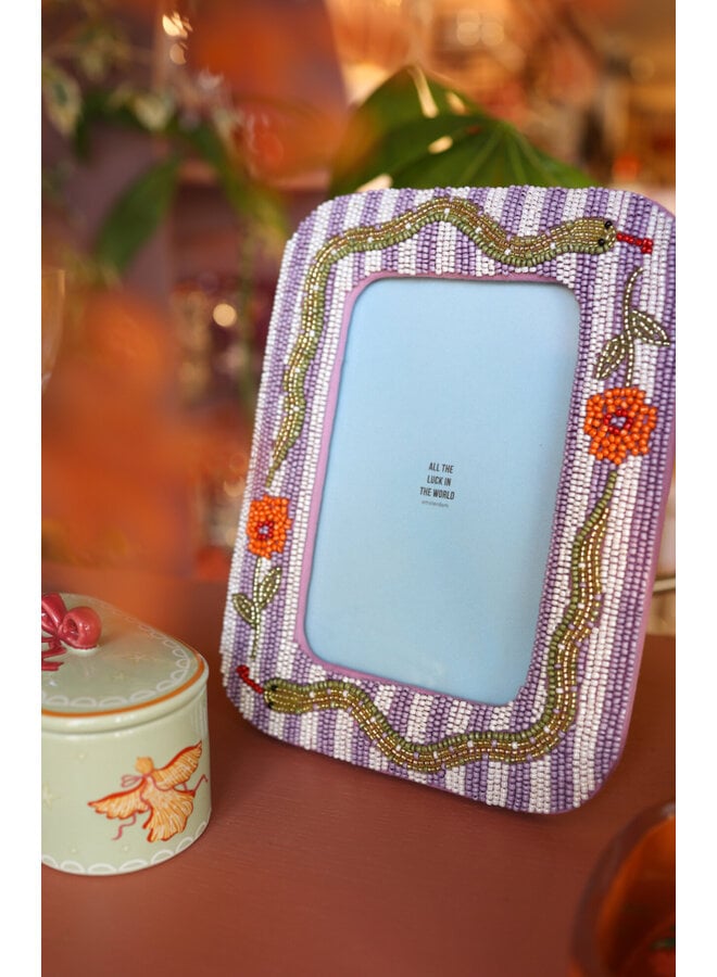 ATLITW Beaded Photoframe Snake