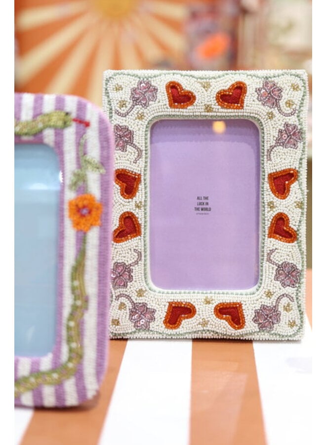 ATLITW Beaded Photoframe Hearts