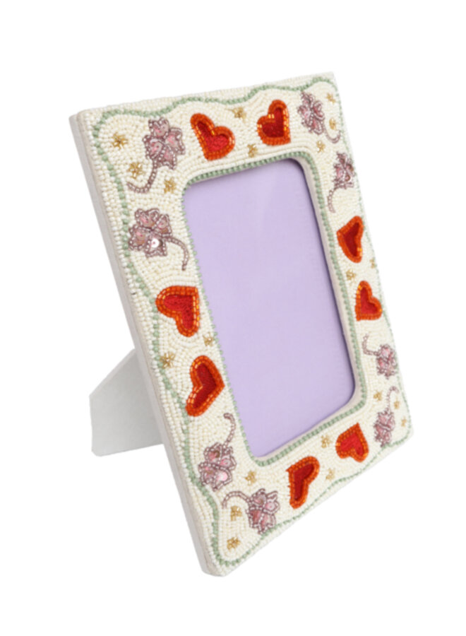 ATLITW Beaded Photoframe Hearts