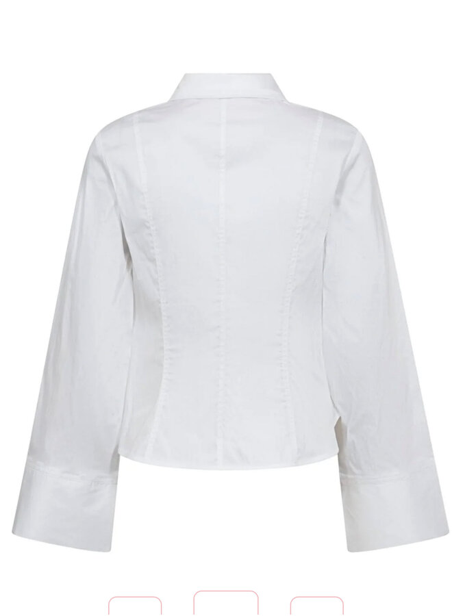 Co'Couture Sanna Bell Sleeve Shirt White