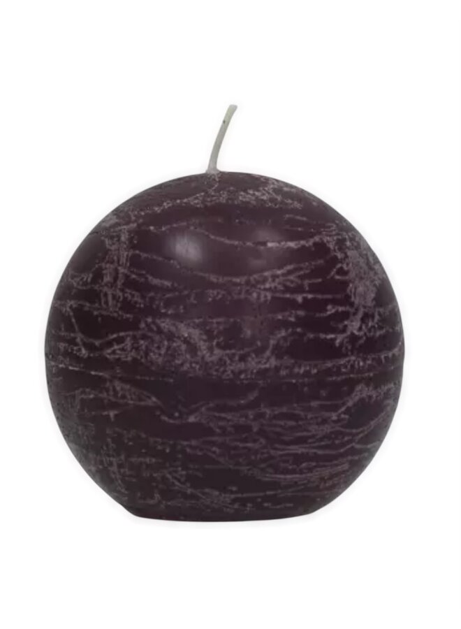 CANDLE - kaars - paraffine wax - DIA 6 cm - paars