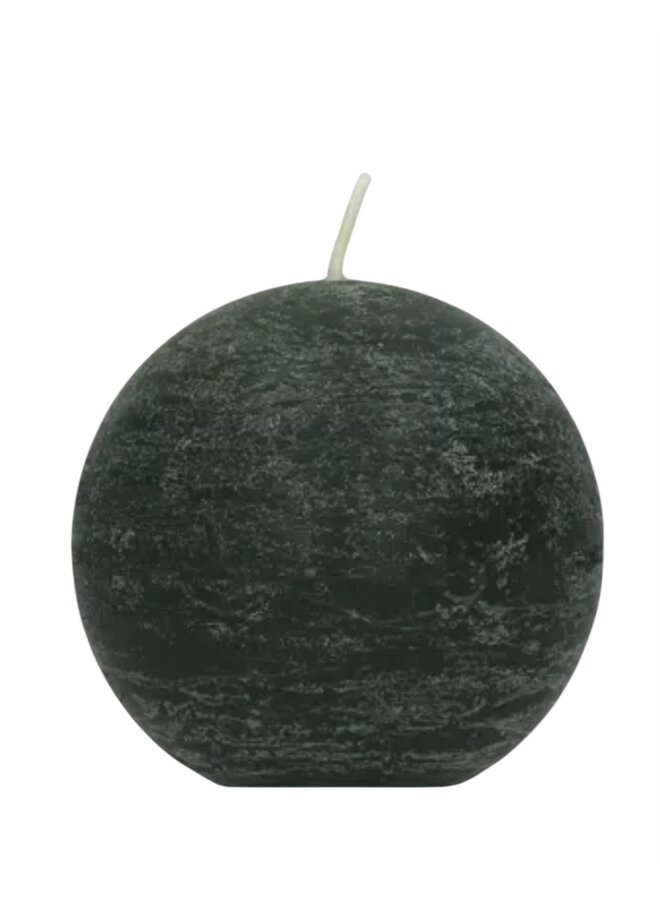CANDLE - kaars - paraffine wax - DIA 6 cm - donker groen