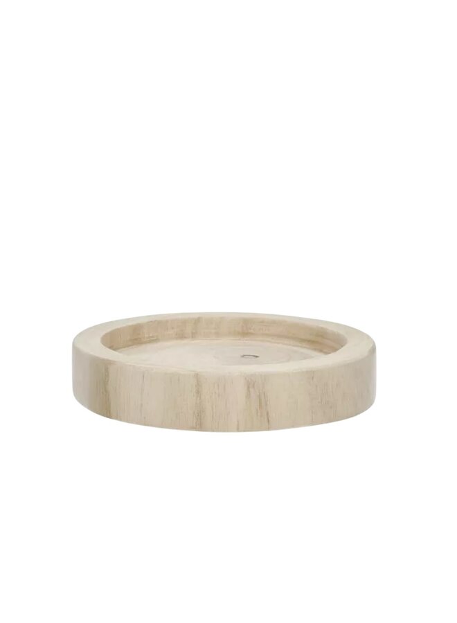 JAZZ - kaarsonderzetter - paulownia hout dia 13cm Pomax