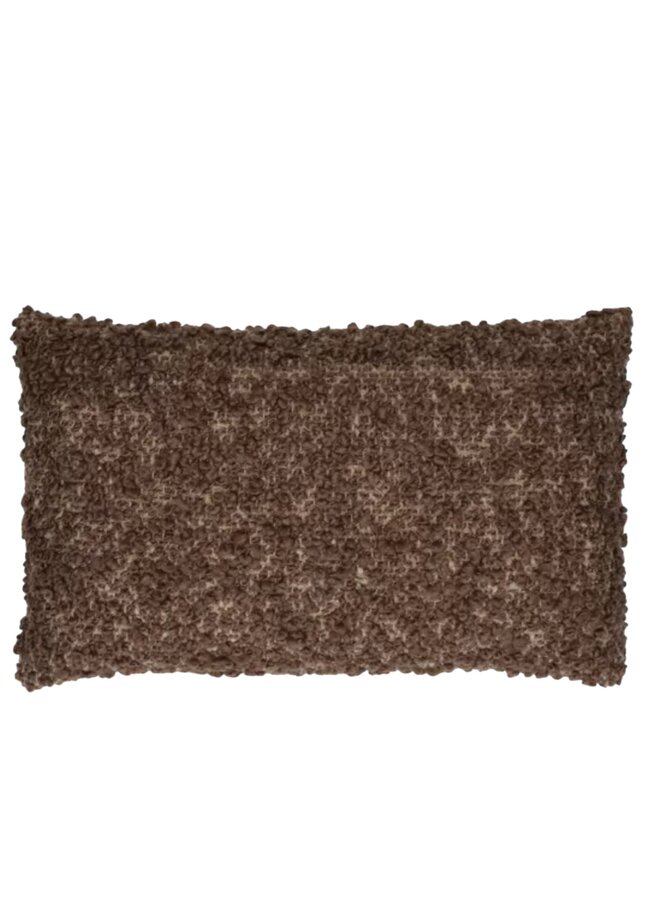 ZAZOU - kussen - bouclé / wol - L 50 x W 3 Brown - Pomax