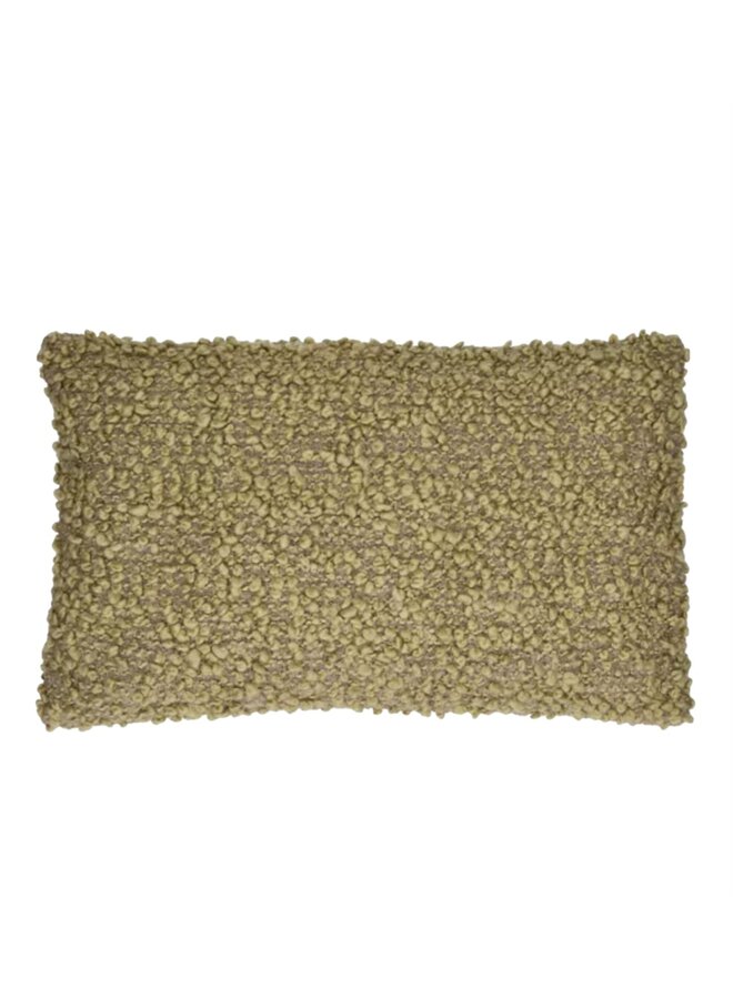 ZAZOU - kussen - bouclé / wol - L 50 x W 30 Lege - Pomax