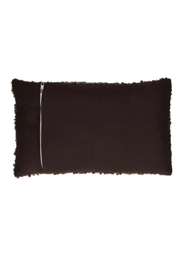 ZAZOU - kussen - bouclé / wol - L 50 x W 3 Brown - Pomax