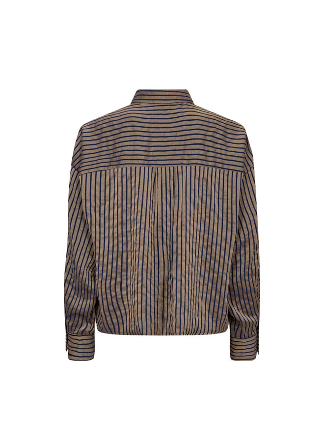 Co'Couture Calvia Stripe Shirt Navy