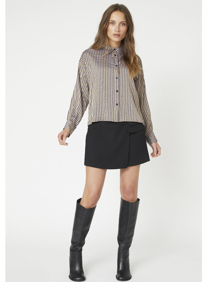 Co'Couture Calvia Stripe Shirt Navy