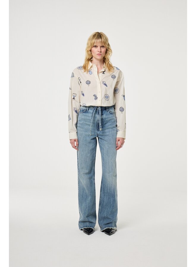 Zoe Boyfriend Jeans Mid Blue Fabienne Chapot