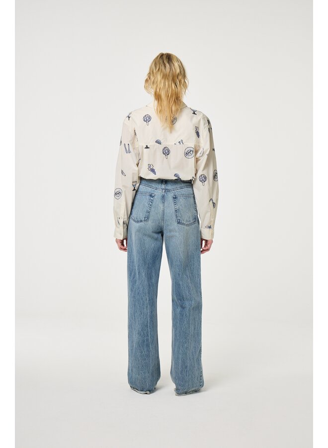 Zoe Boyfriend Jeans Mid Blue Fabienne Chapot