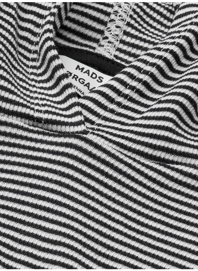 2x2 Cotton Stripe Tilla Hood Black/ Vanilla Ice Mad Norgaard