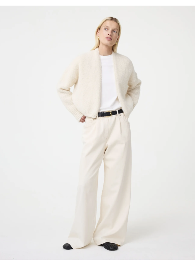 Becky Cardigan Off White Knitted