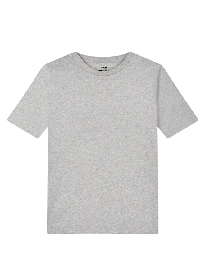 Cotton Jersey Jess Tee FA Light Grey Melange Mads Norgaard