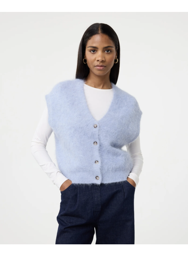Constanze Cardigan Light Blue Knit-ted