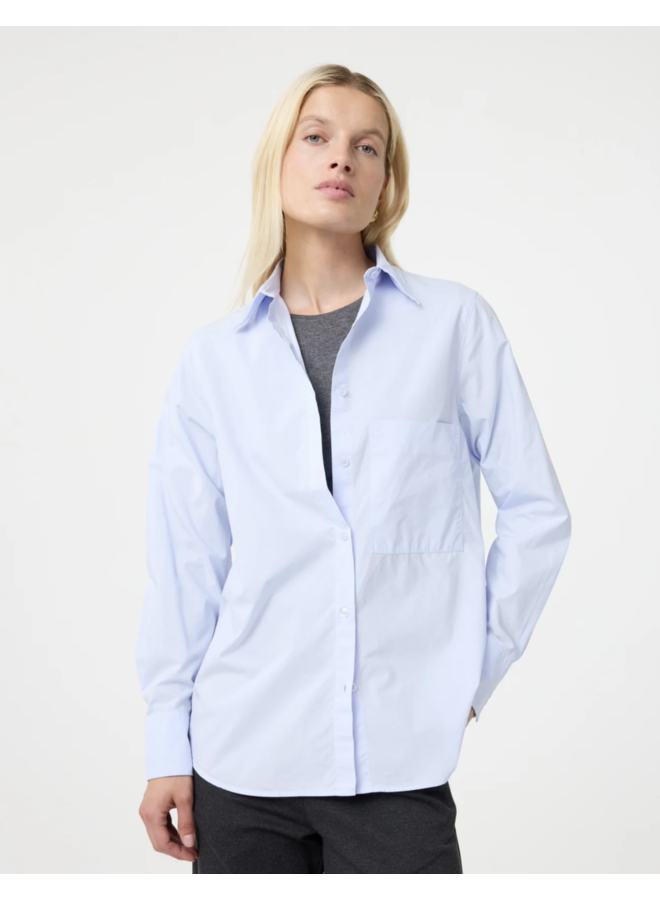 Lies Blouse Oxford Blue Knit-ted