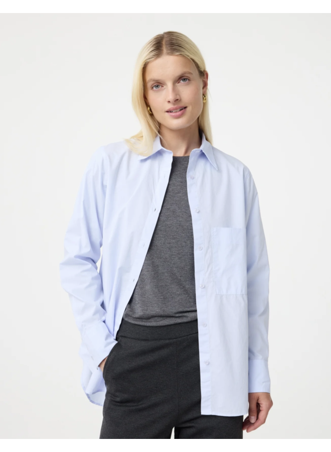 Lies Blouse Oxford Blue Knit-ted