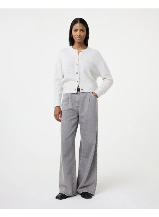 Britney Cardigan Light Grey Knit-ted
