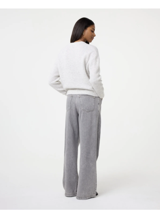 Britney Cardigan Light Grey Knit-ted