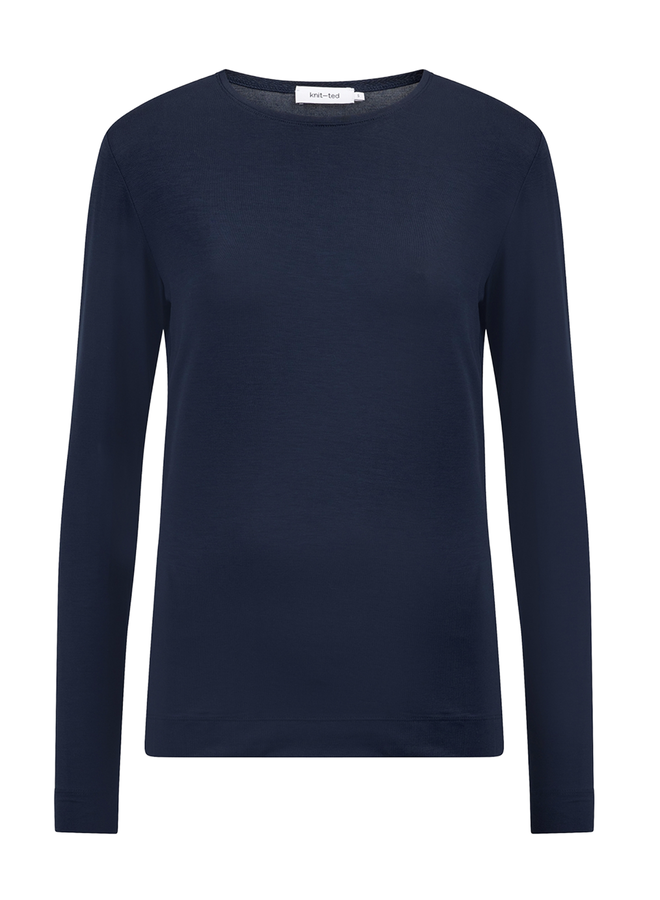 Zoe Top Night Blue Knit-ted