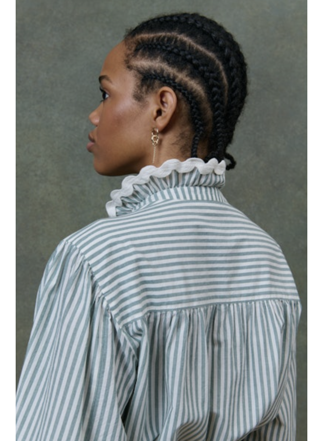Louise Misha Shirt Cora Almond Stripes