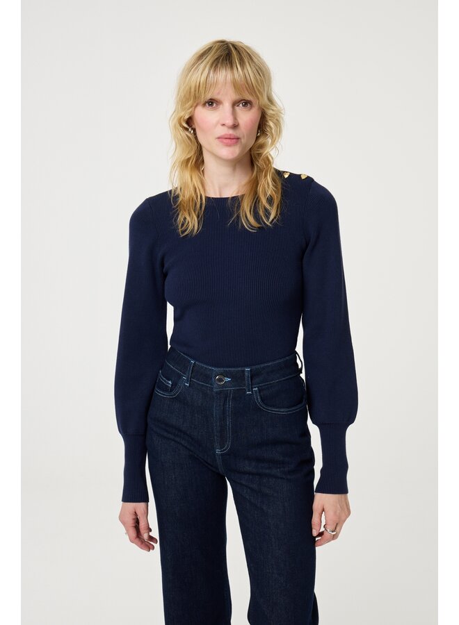 Vic Bootcut Jeans Dark Indigo Fabienne Chapot