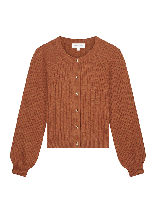 Charlotta Cardigan Burnt Sugar Fabienne Chapot