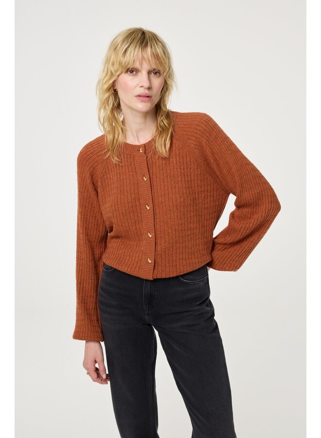 Charlotta Cardigan Burnt Sugar Fabienne Chapot