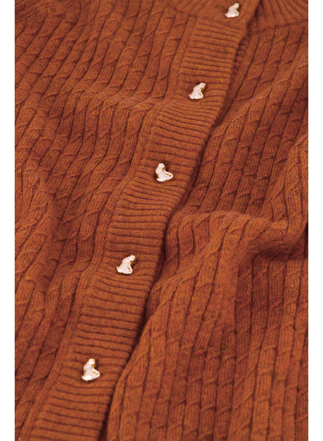 Charlotta Cardigan Burnt Sugar Fabienne Chapot