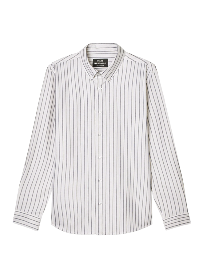 Mads Norgaard  Men Cotton Oxford Sune Stripe Shirt BD FAV