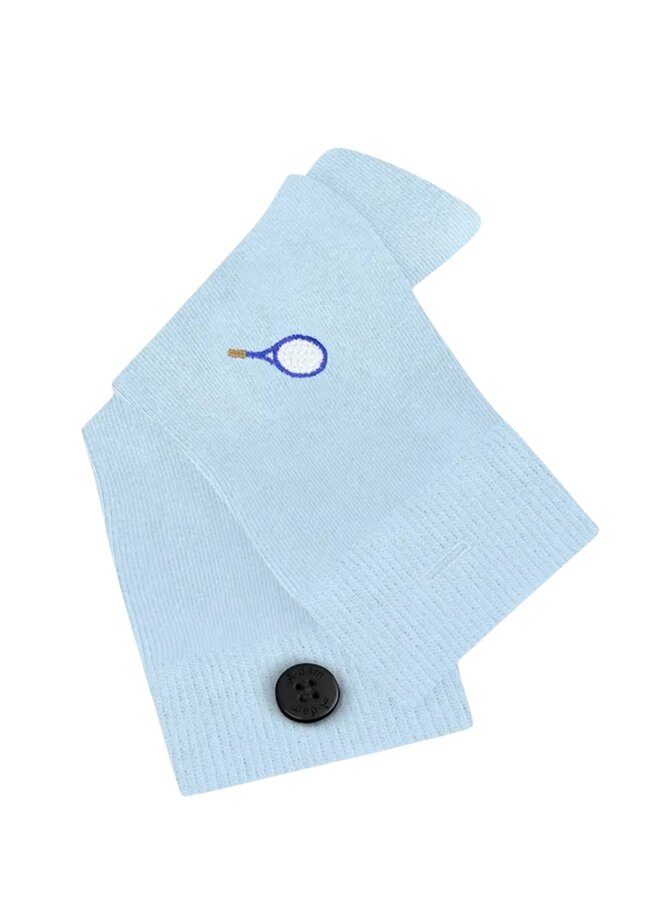 Socks A-dam Casual Socks Light Blue Racket Arnation