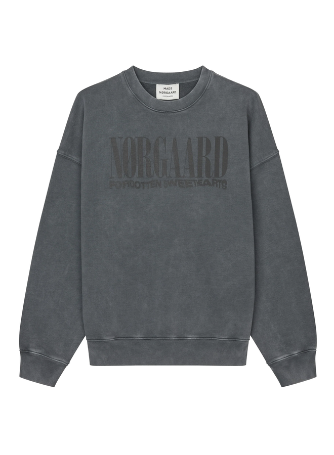 Mads Norgaard Compact Cotton Atli Sweatshirt Washed Black