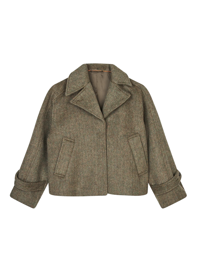 Mads Norgaard Hairy Wool Wilde Jacket Four Leaf Clover
