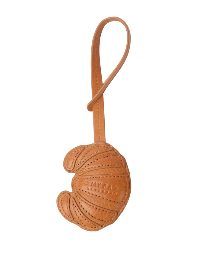 O My Bag Croissant Bag Charm Wild Oak Soft Grain Leather