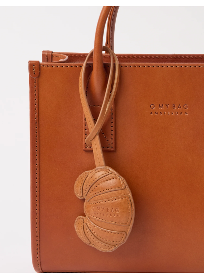 O My Bag Croissant Bag Charm Wild Oak Soft Grain Leather