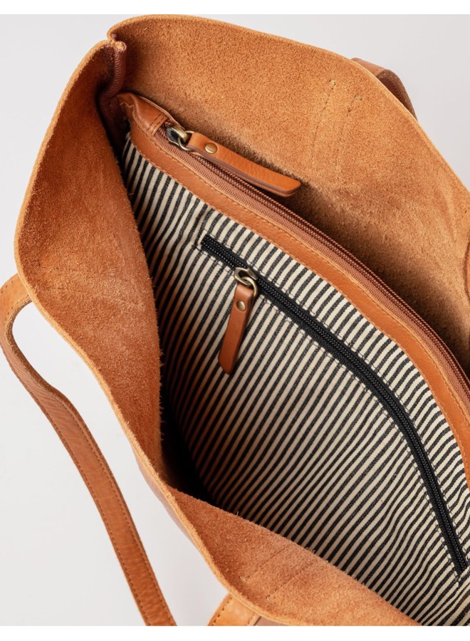 O My Bag Georgia Wild Oak Soft Grain Leather Large