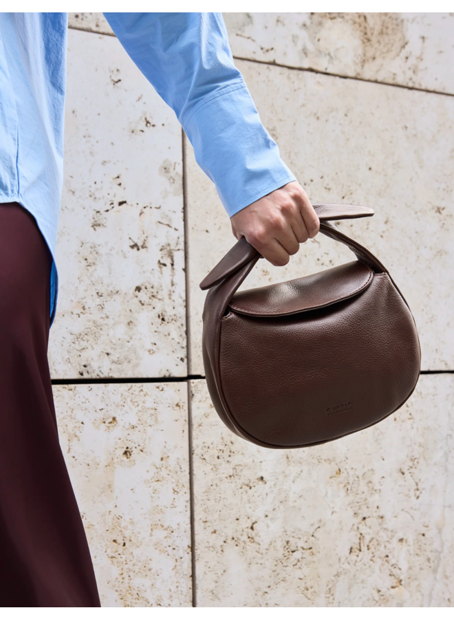 O My Bag Coco Croissant Chocolate Soft Grain Leather