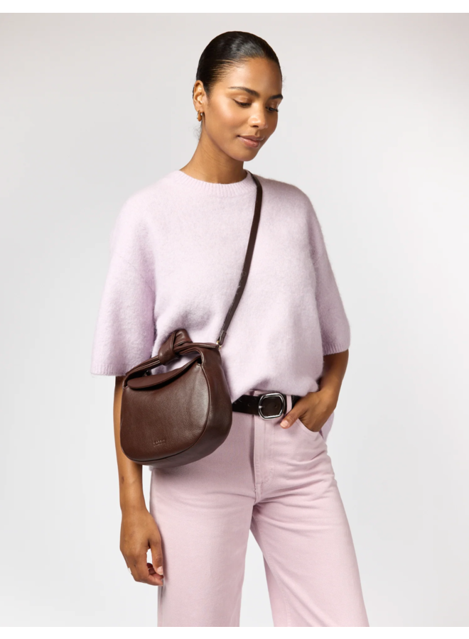 O My Bag Coco Croissant Chocolate Soft Grain Leather