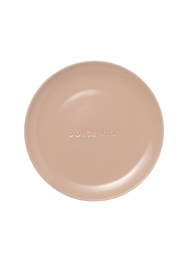 Ceramic cake plate DOLCE VITA beige ø16cm Vondels