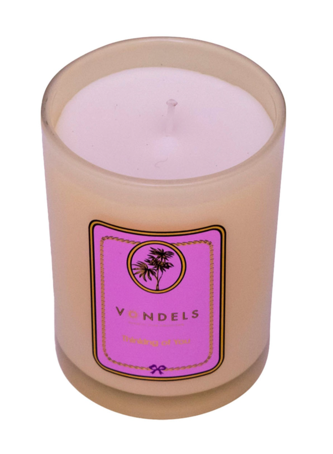 Scented candle Thinking of You yellow 250 gr Vondels