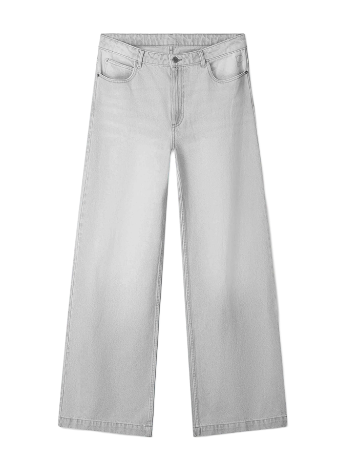 Pom Amsterdam JEANS Baggy Wide Leg Grey