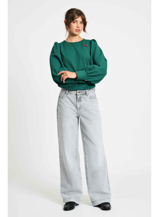 Pom Amsterdam JEANS Baggy Wide Leg Grey