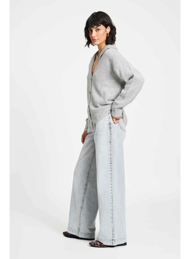 Pom Amsterdam CARDIGAN Grey Melange