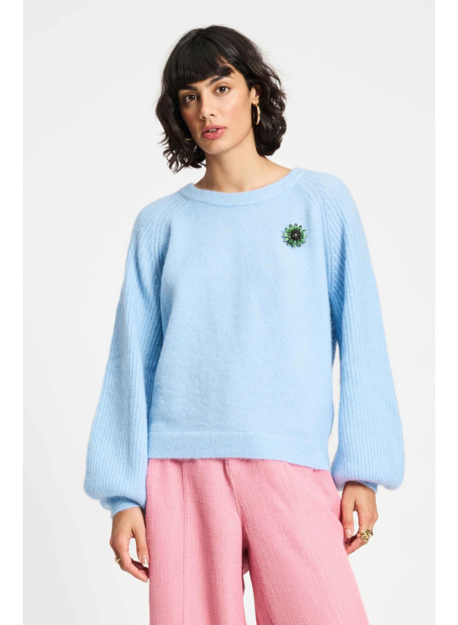 Pom Amsterdam PULLOVER Sky Blue