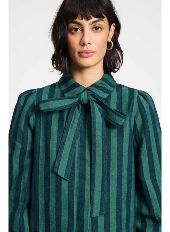 Pom Amsterdam BLOUSE Denim Striped