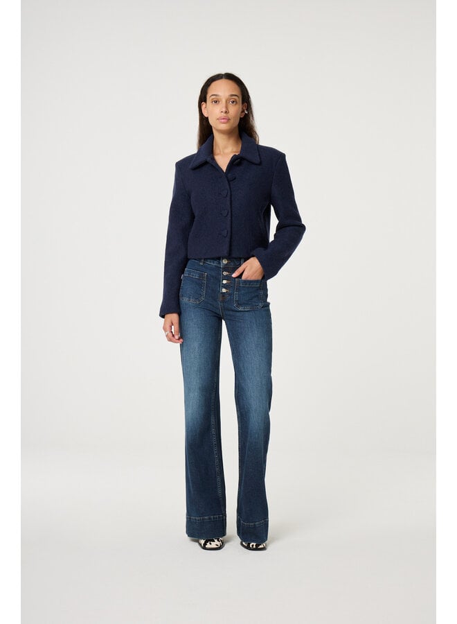 Vic Bootcut Jeans Medium Dirty Wash Fabienne Chapot
