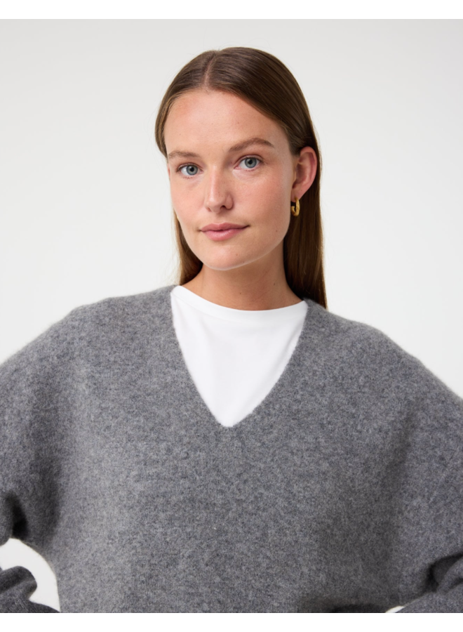 Knit-Ted Lucia Pullover Mid Grey