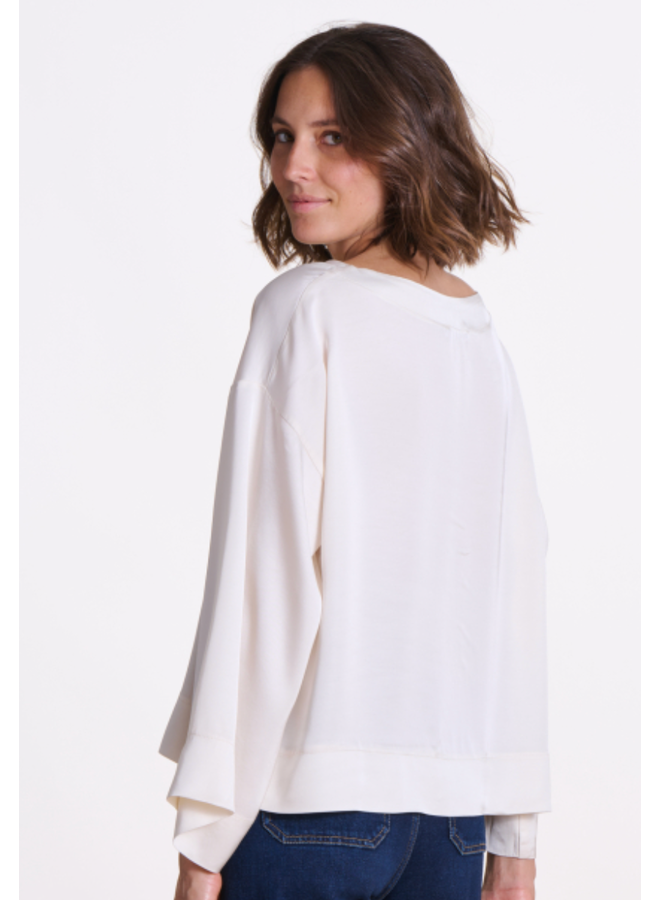 ELTON Top Off White La Fee Maraboutee