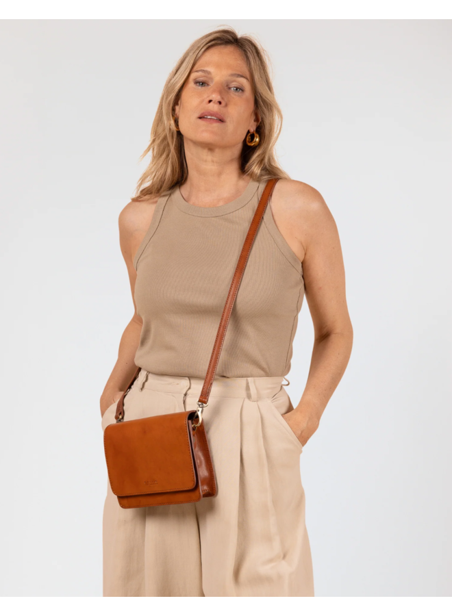 O My Bag Audrey Mini Cognac Classic Leather