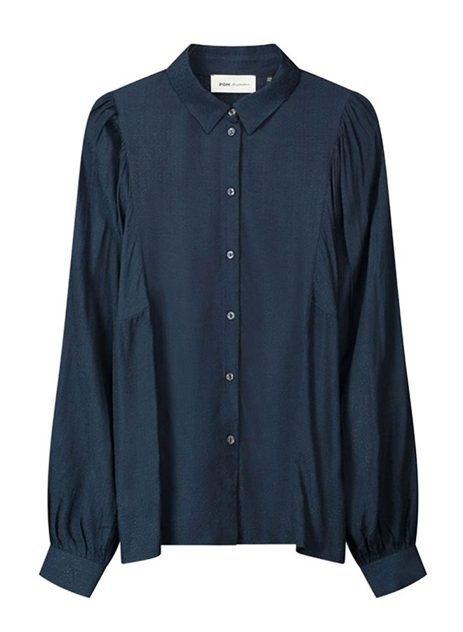 Pom Amsterdam BLOUSE  Sparkle Blue
