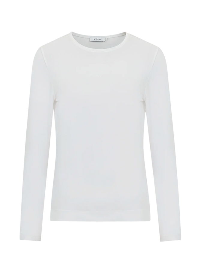 Zoe Top White Knit-ted